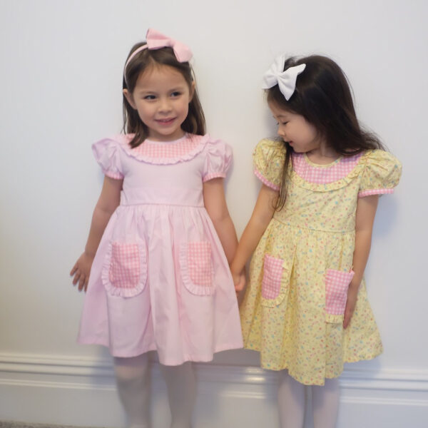 Poppins Dress (Pink & Candy Yellow)