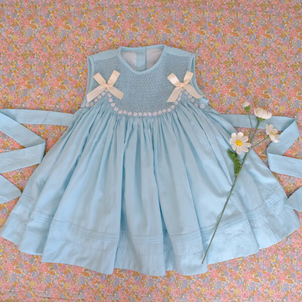 Garden Dress (Blue/Peach) - Image 6