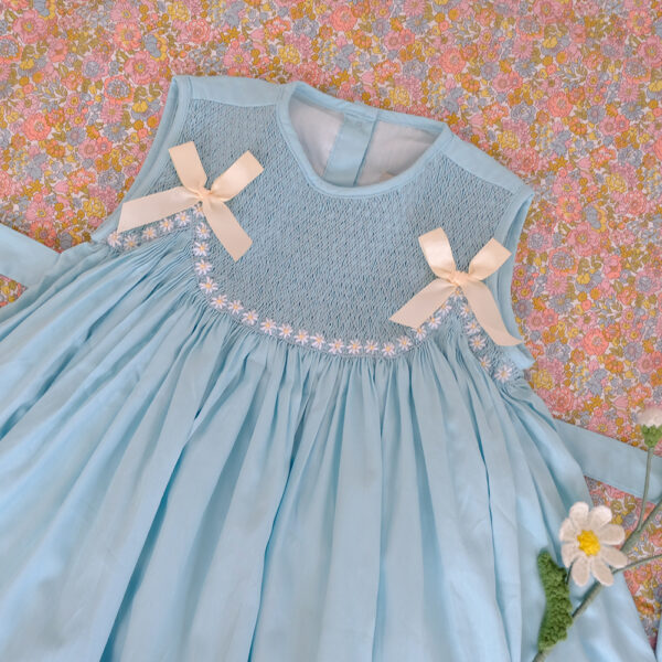 Garden Dress (Blue/Peach) - Image 7