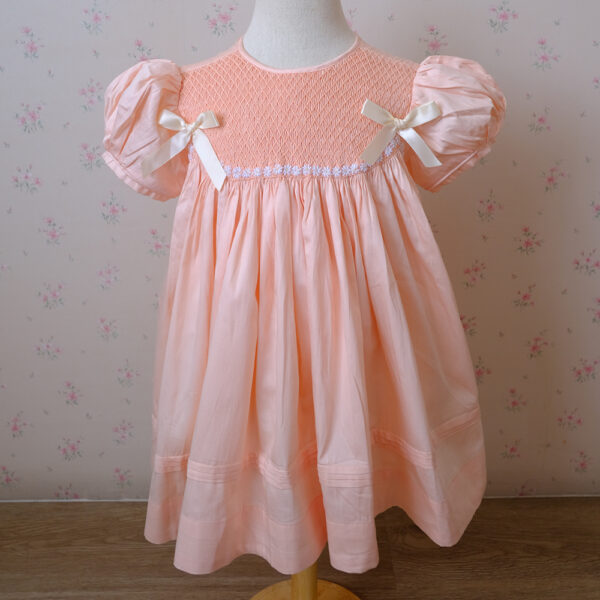 Garden Dress (Blue/Peach) - Image 5
