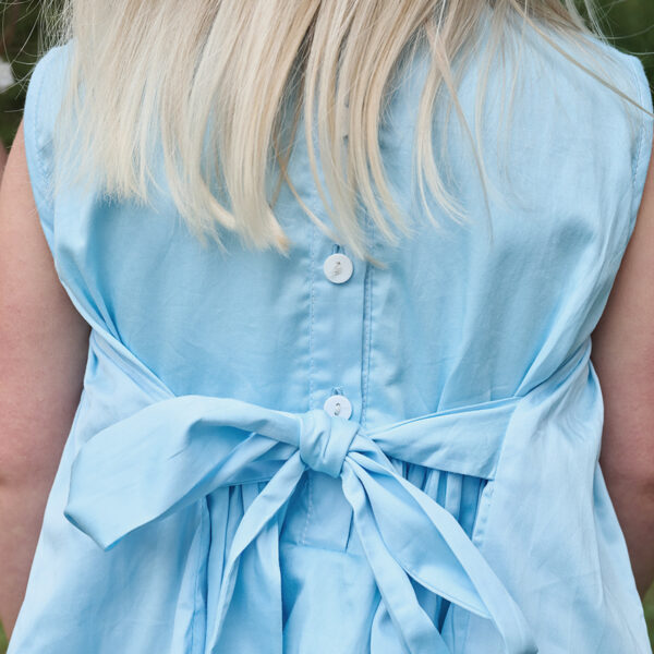 Garden Dress (Blue/Peach) - Image 9