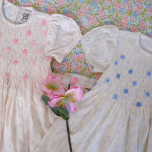 Camellia Dress (Blue/Pink)