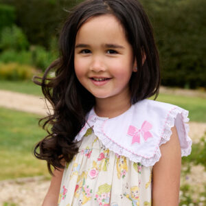 Cheshire Dress (Cream/Pink)